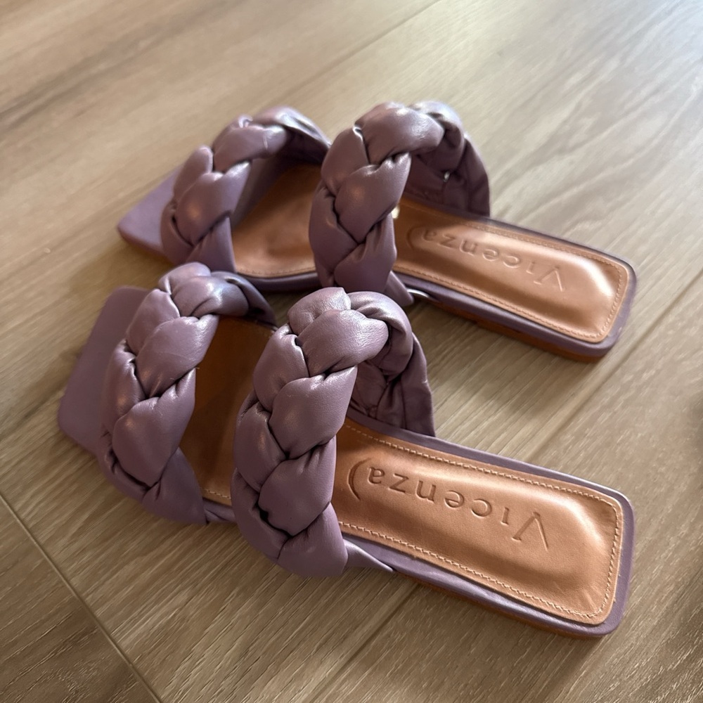 Vicenza Women's Lavender Braided Sandals